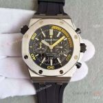 Swiss Audemars Piguet Royal Offshore Drive Chronograph Cal.3124 Black Yellow Watch